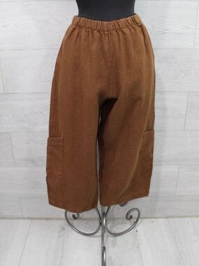 Bryn Walker Casbah Heavy Linen Pants Brown Size M “Pinecone”